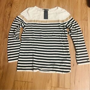 Black and White Long Sleeve Tee